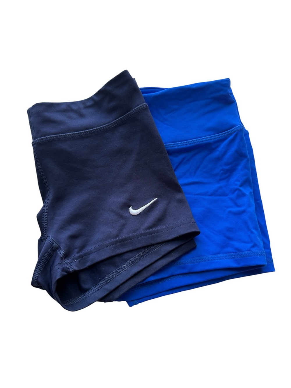 Bundle of Nike Girl Spandex Shorts in Navy and Royal Blue Size M - Picture 15 of 16